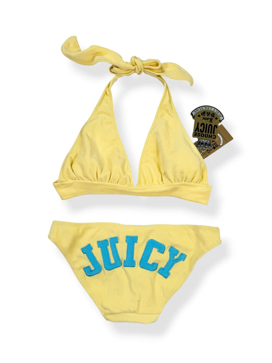 Juicy Couture Yellow & Blue Towelling Bikini ♡ S/M