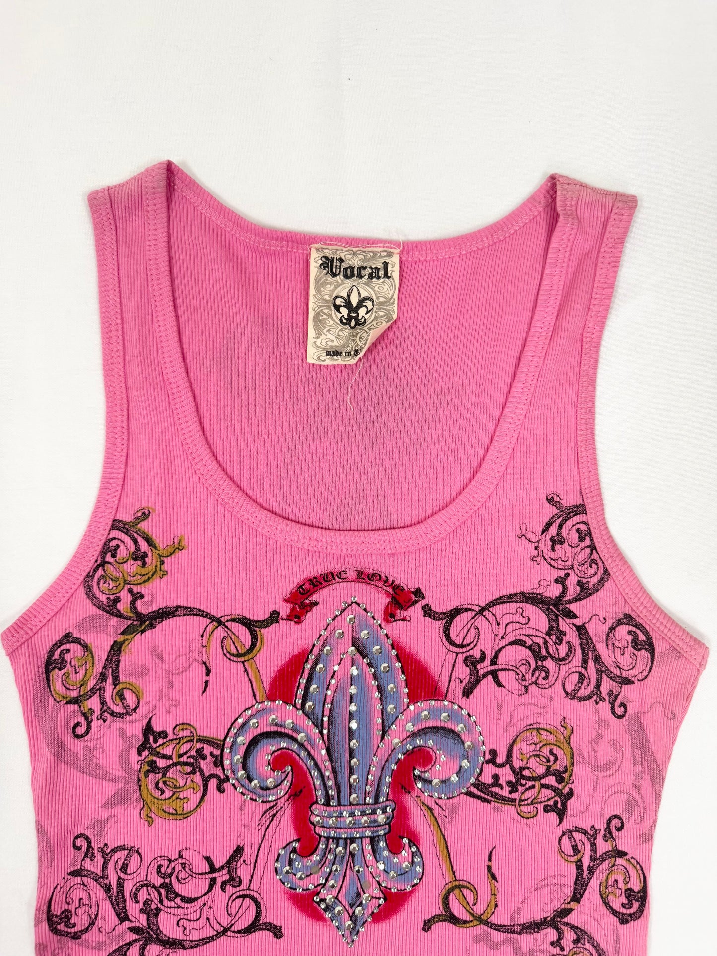 Vocal Pink Cross Tank ♡ M