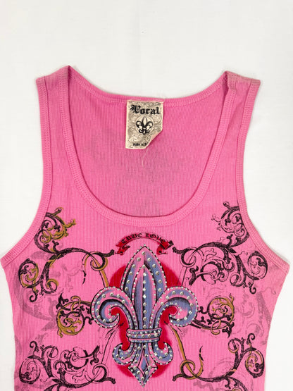 Vocal Pink Cross Tank ♡ M