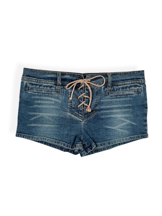 Lace Up Mini Shorts