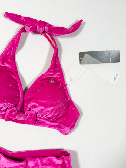 Playboy Pink Velour Swim Set ♡ Size XS/S