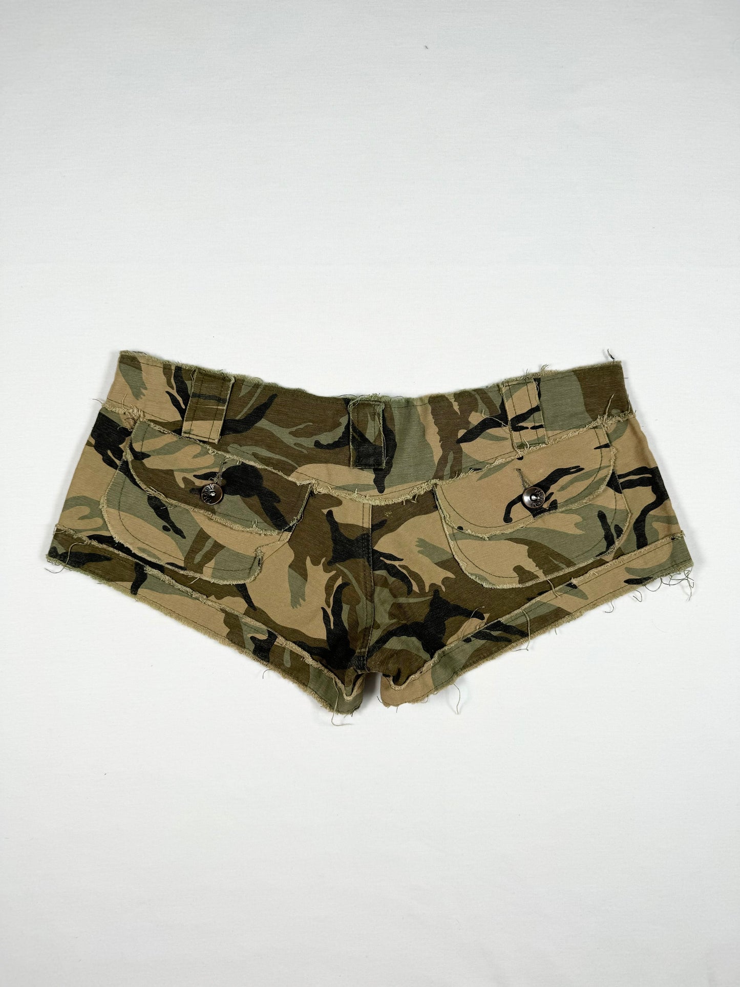 Camo Print Micro Shorts