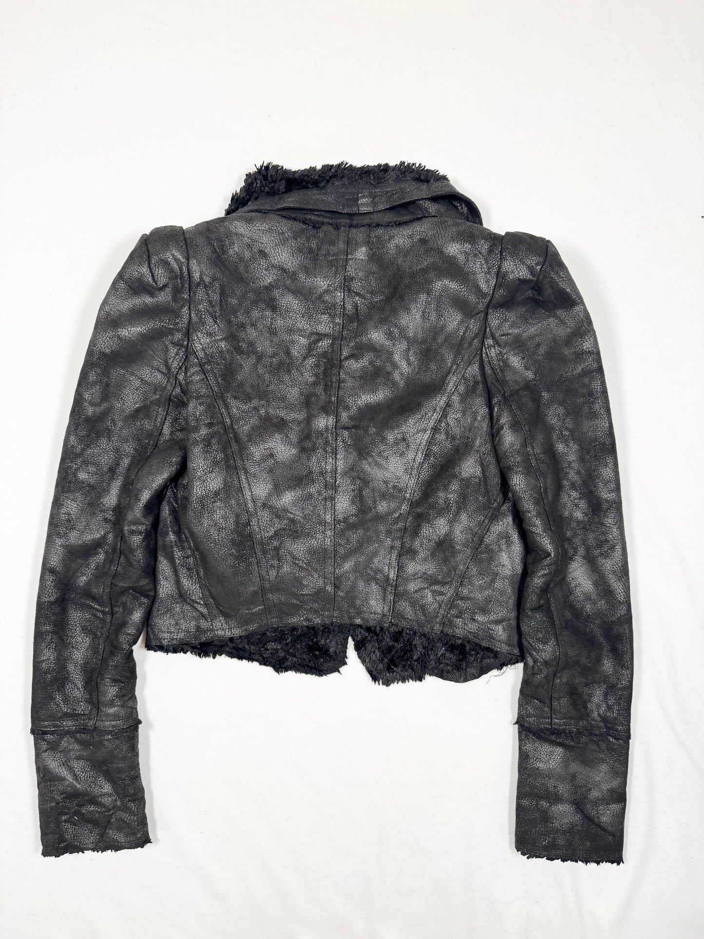 Cropped Moto Jacket