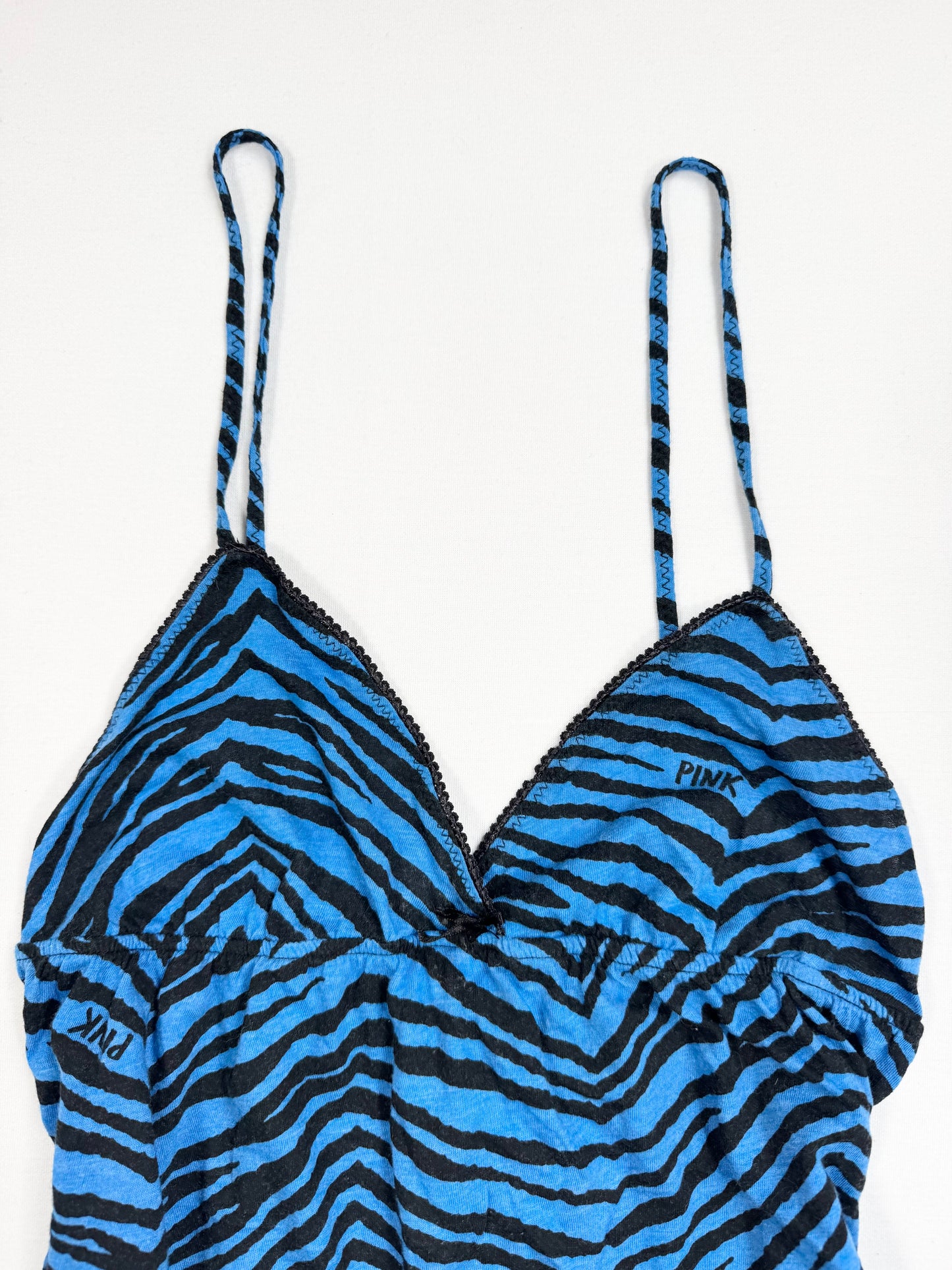 PINK Zebra Blue Cami ♡ M