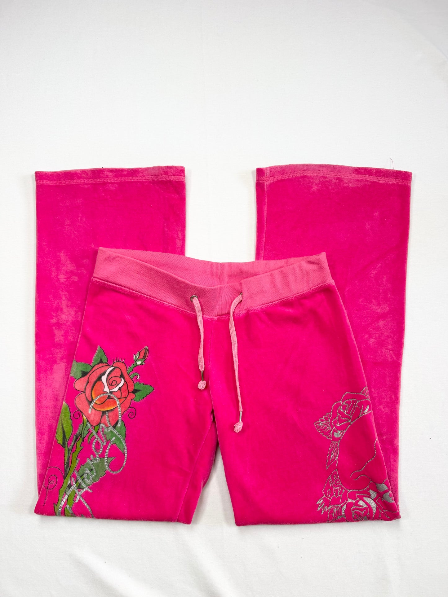 Pink Velour Ed Hardy Tracksuit ♡ M/L