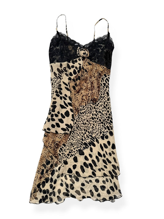 Leopard Lace Midi Dress ♡ S/M