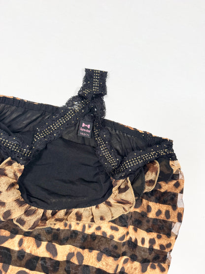 Leopard Striped Cami ♡ Size S