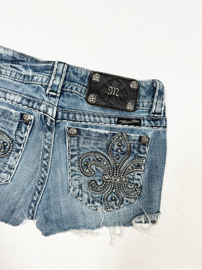Miss Me Cross Shorts ♡ Size XS