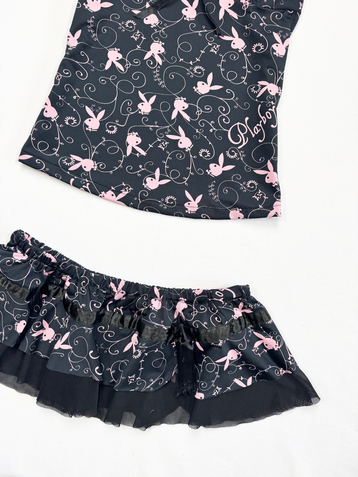 Playboy Cami & Skirt Set ♡ S