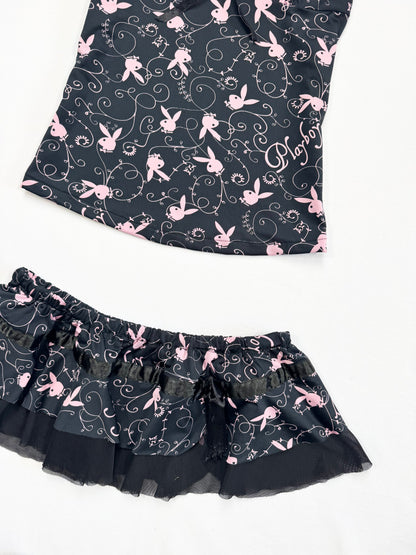 Playboy Cami & Skirt Set ♡ S