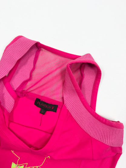 Pink Tropical Playboy Tank ♡ S