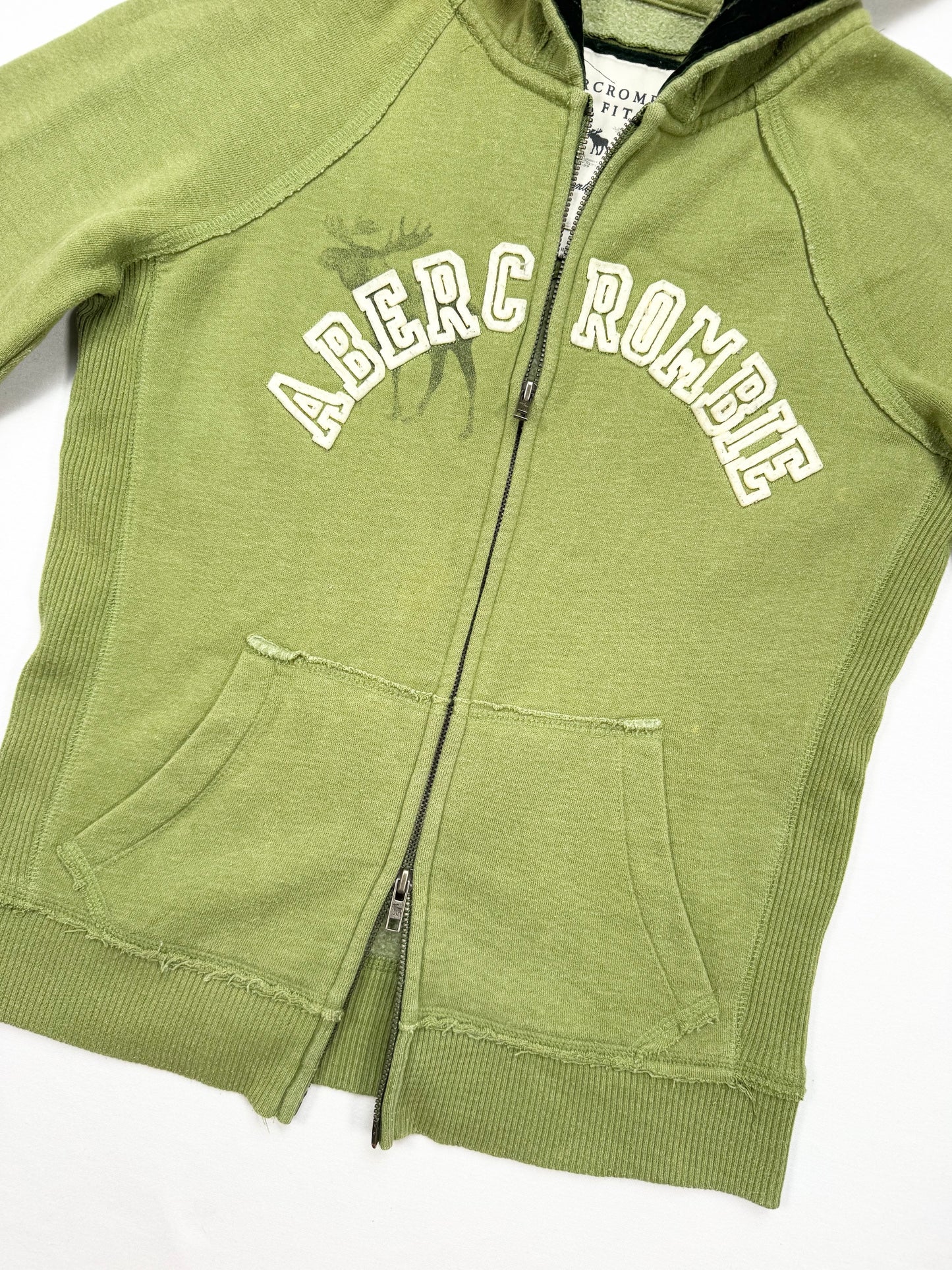 Abercrombie Green Zip Up Hoodie ♡ L