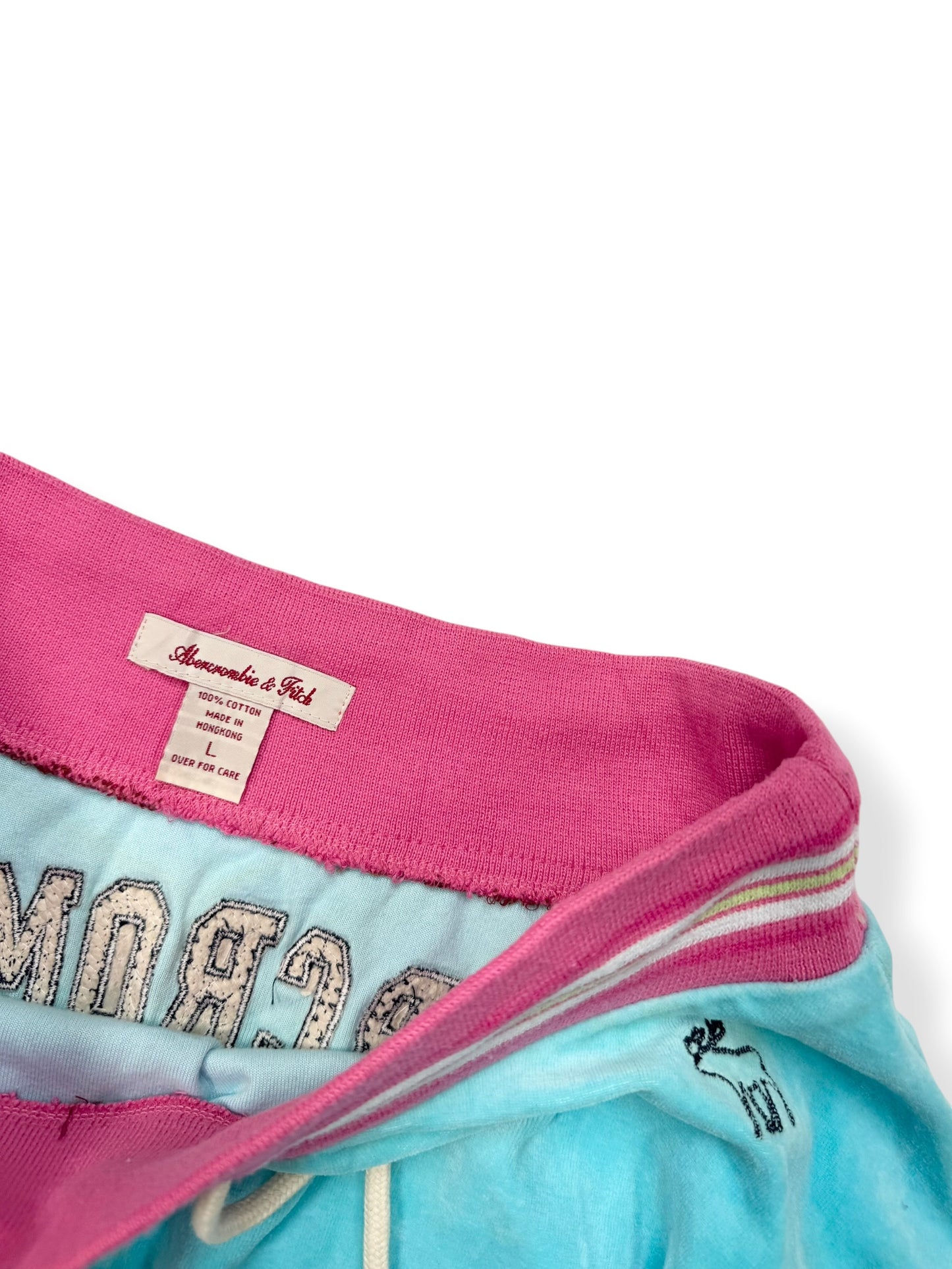Abercrombie Blue & Pink Velour Mini Skirt ♡ M