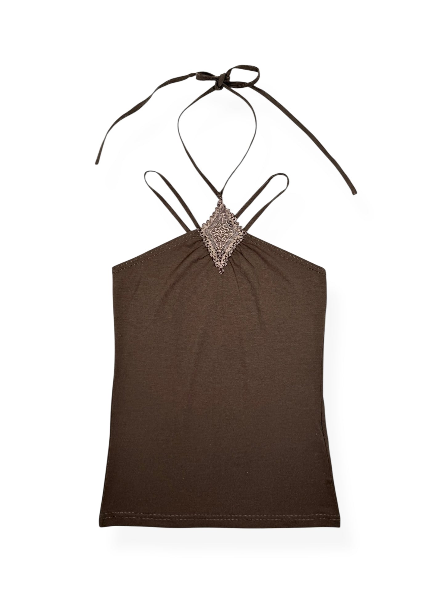 Brown Halter Cami ♡ Size S
