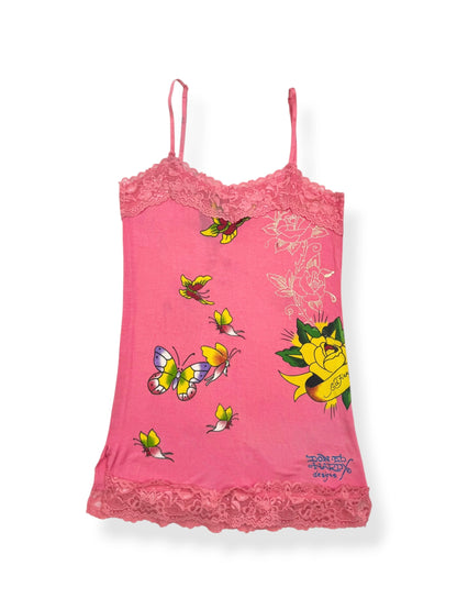 Ed Hardy Pink Butterfly Cami ♡ S