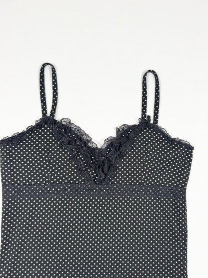 Polka Dot Ruffle Cami ♡ Size S