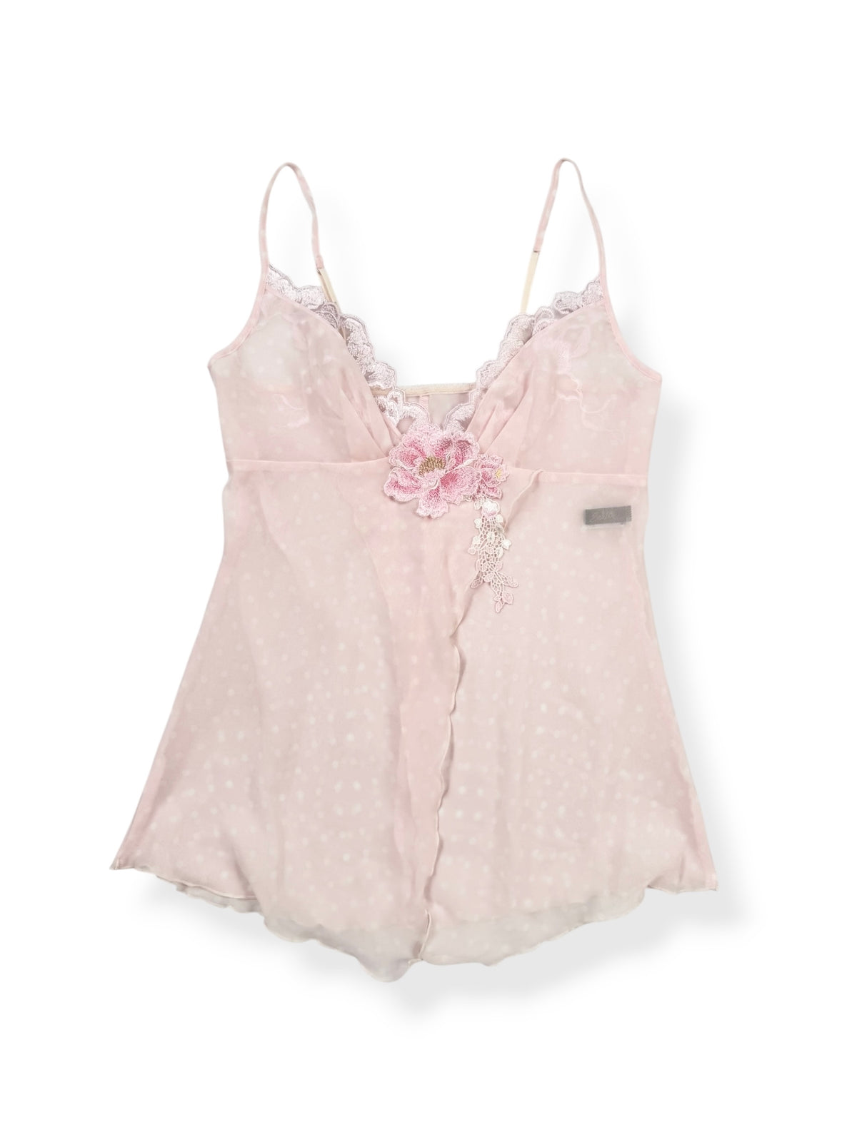 Pink Polka Flower Cami ♡ S