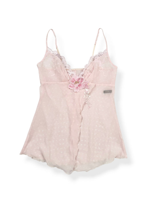 Pink Polka Flower Cami ♡ S
