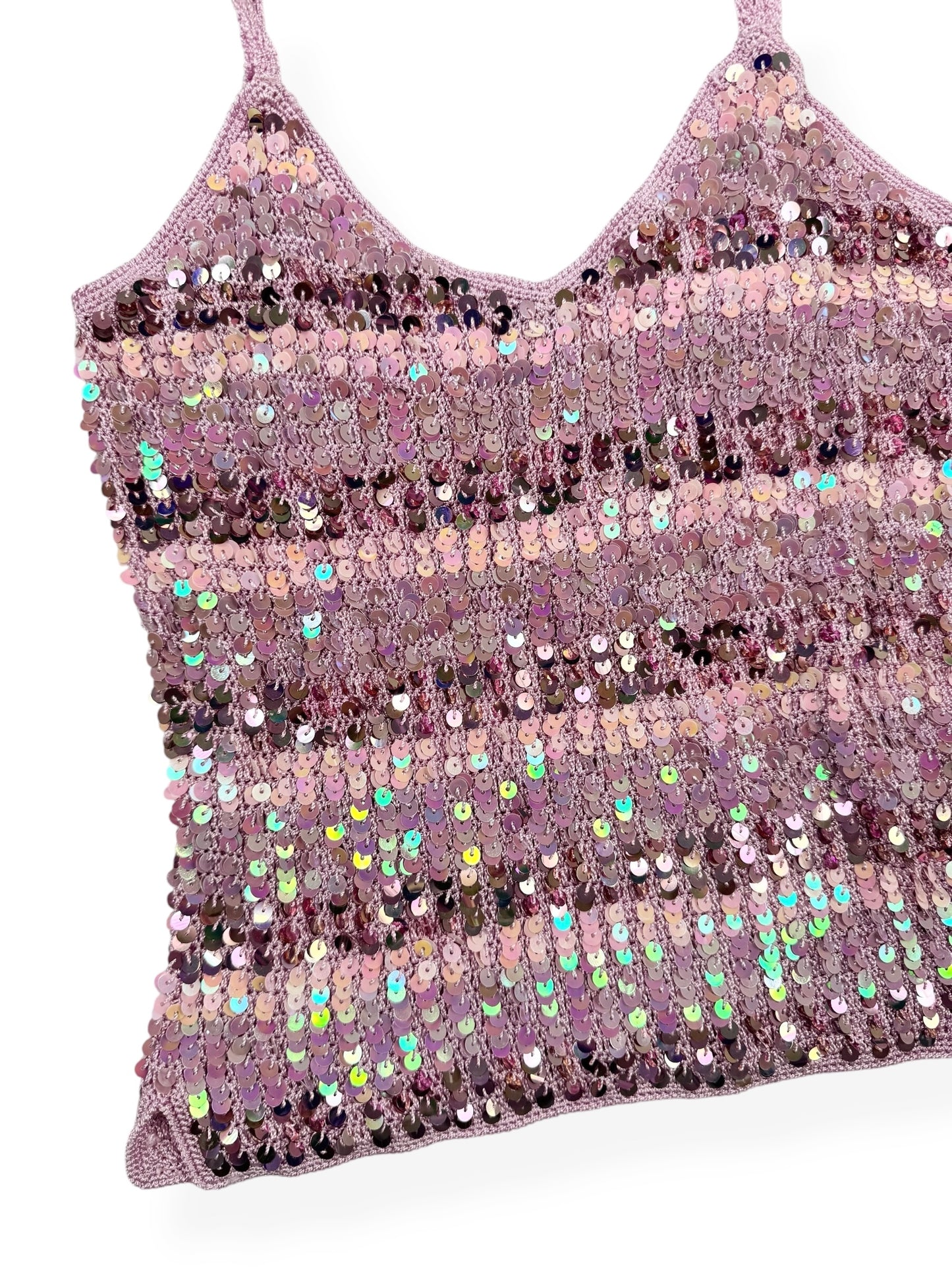 Oasis Striped Purple Sequin Cami ♡ XS/S