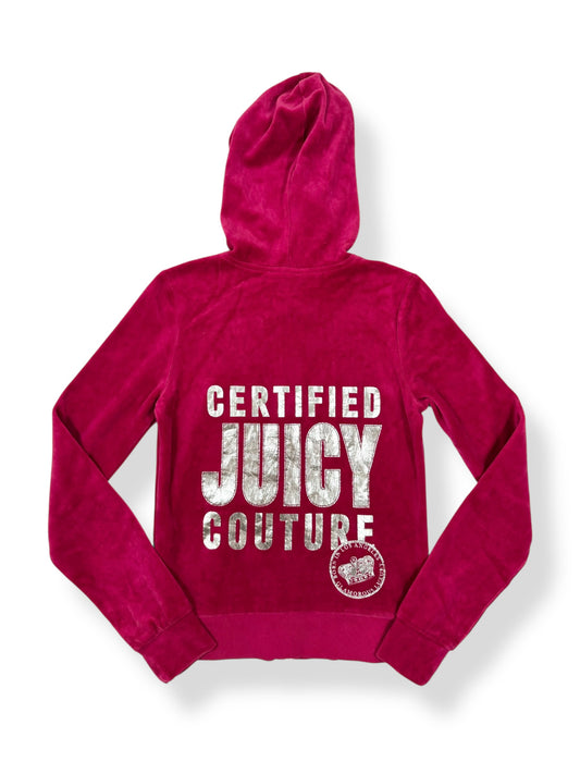 Certified Juicy Couture Pink Zip Up Hoodie ♡ XS