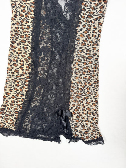 Leopard Black Lace Cami ♡ Size XS