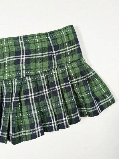 Plaid Microskirt