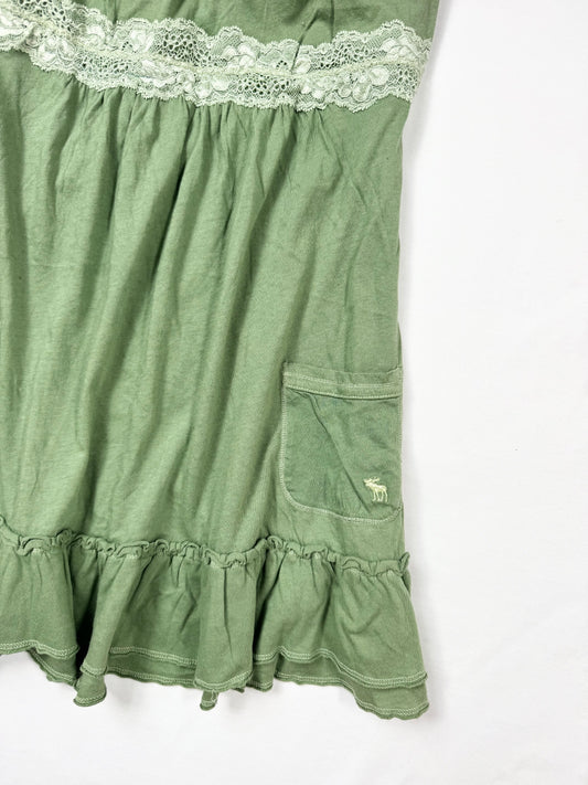 Abercrombie Green Babydoll Cami ♡ L