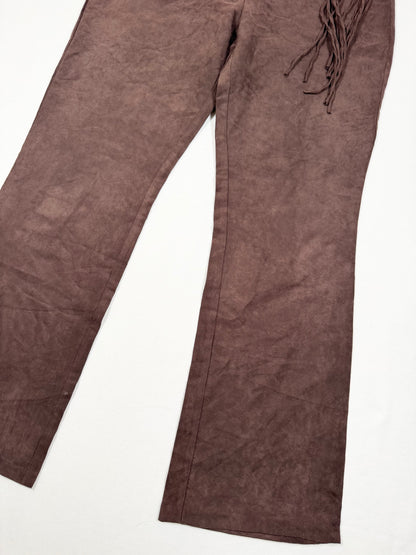 Brown Suede Tie Flares ♡ Size XL