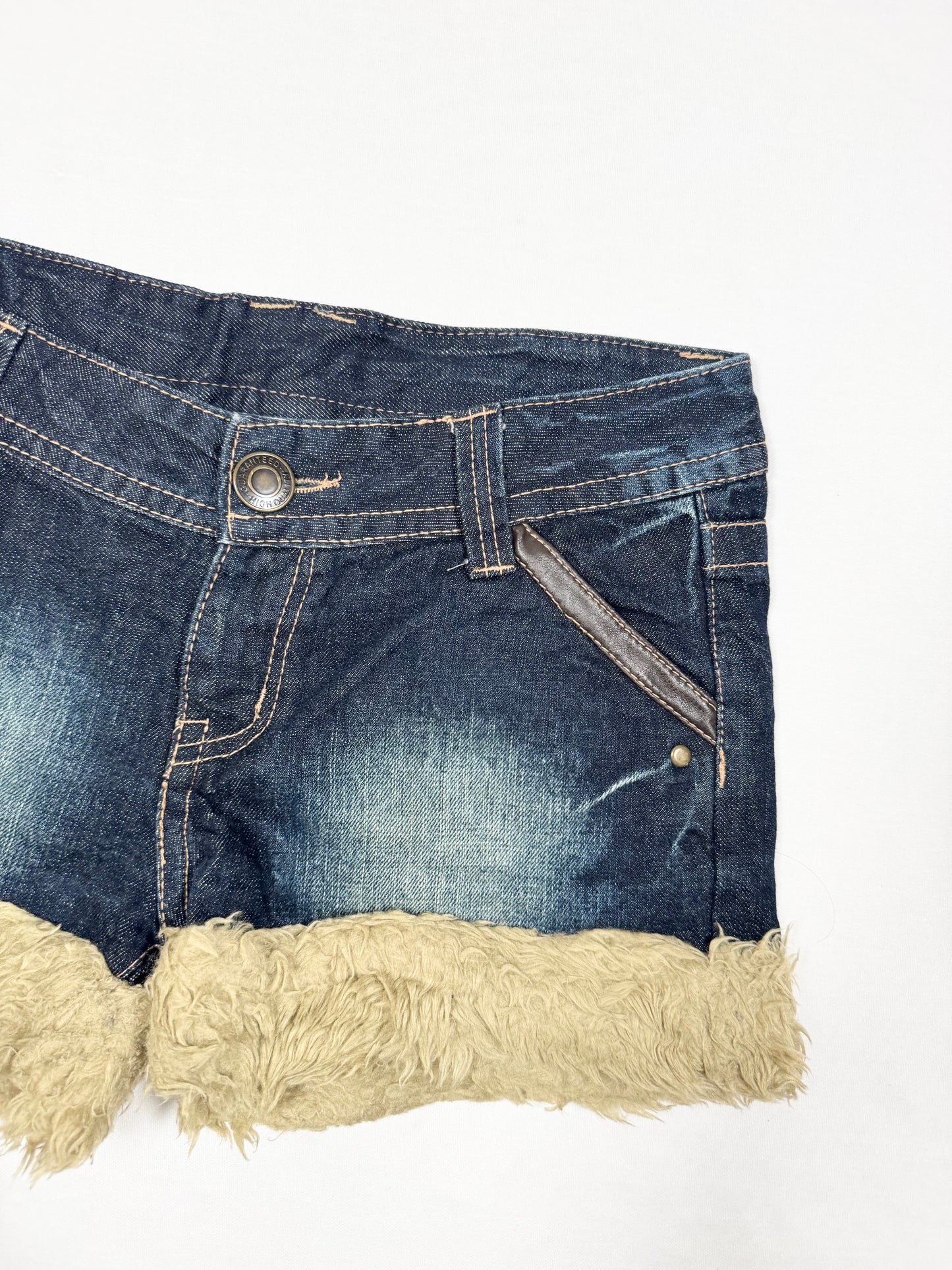 Fur Trim Shorts ♡ Size S