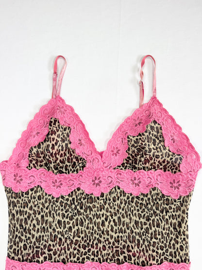 Rampage Leopard & Pink Lace Dress ♡ L