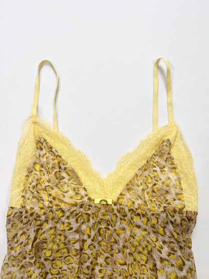 Yellow Leopard Print Cami ♡ S