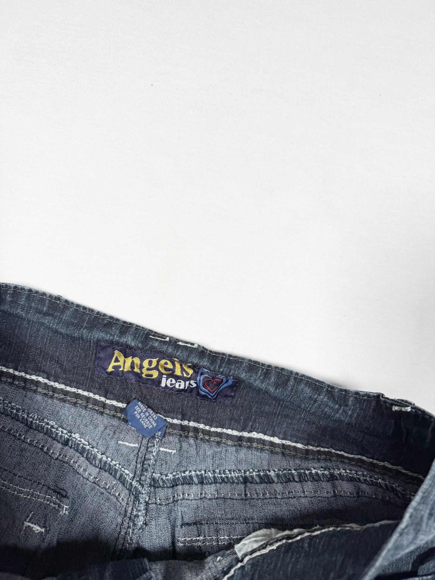 Angels Denim Mini Skirt ♡ Size L