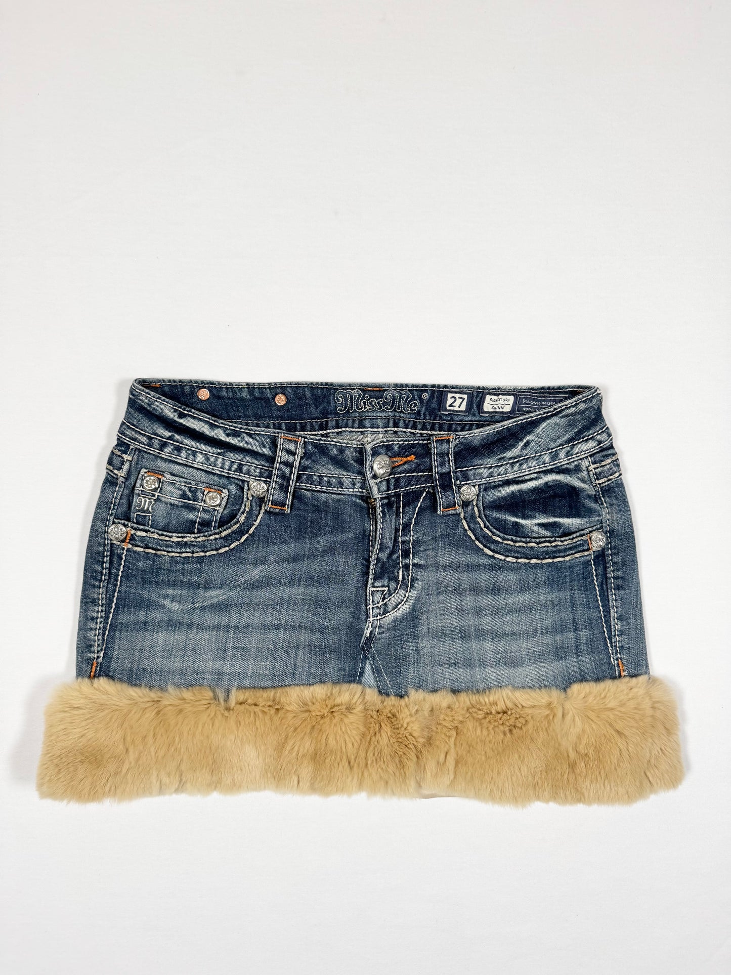Miss Me Fur Trim Skirt