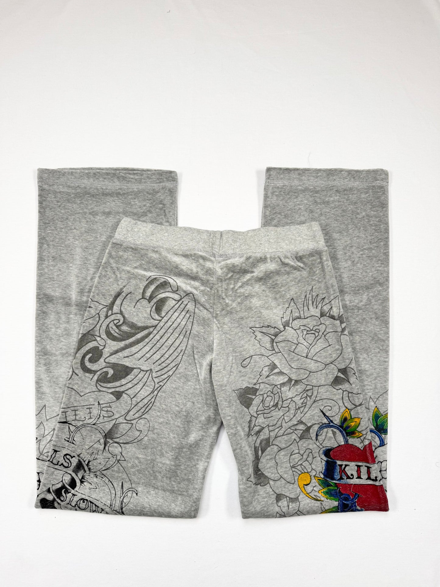 Grey Velour Ed Hardy Tracksuit ♡ S