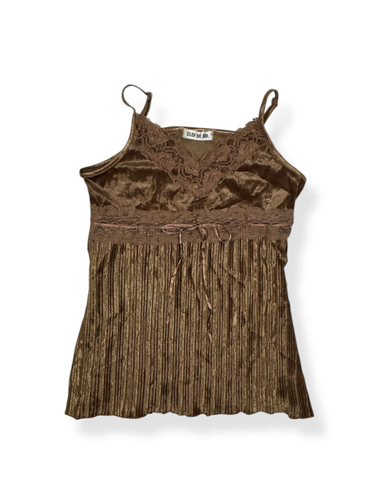 Brown Velvet Cami ♡ Size S