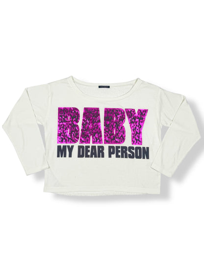 Baby Off Shoulder Long sleeved Top ♡ Size XS-M