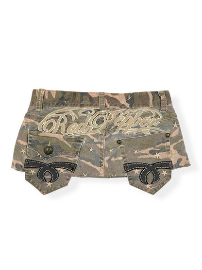 Red Pepper Camo Star Skirt