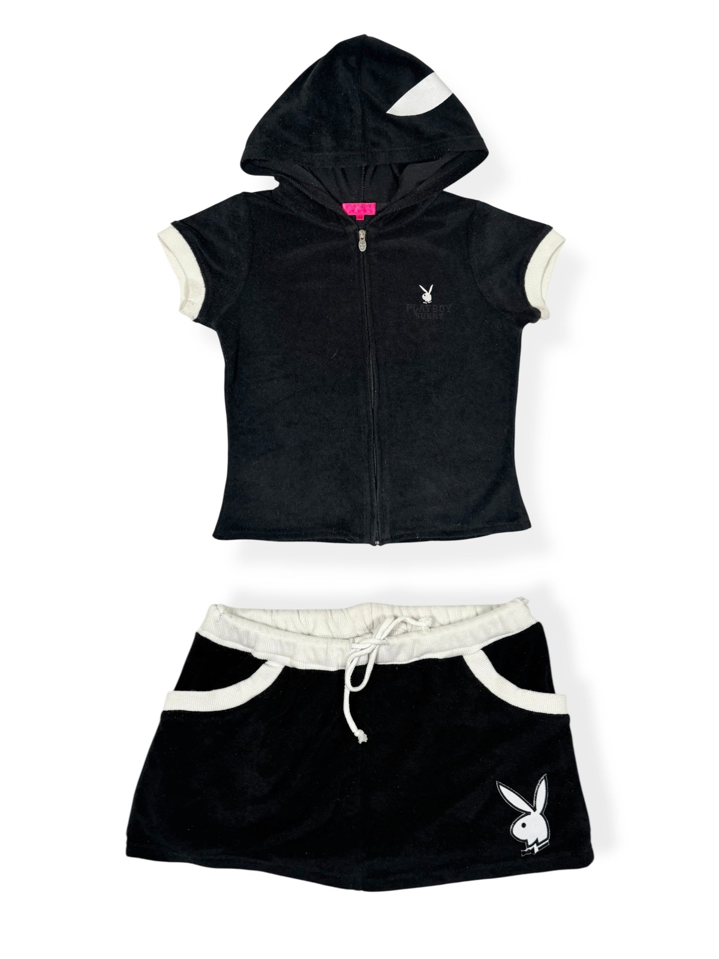 Playboy Skirt + Hooded Top Set