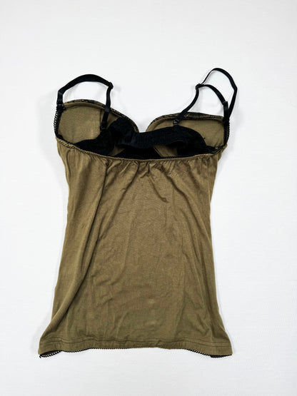 Lipservice Khaki Cami ♡ S