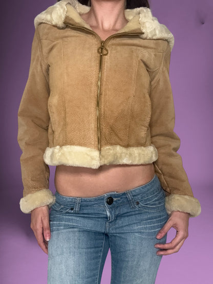 Baby Phat Suede Fur Trim Jacket ♡ Size XS/S