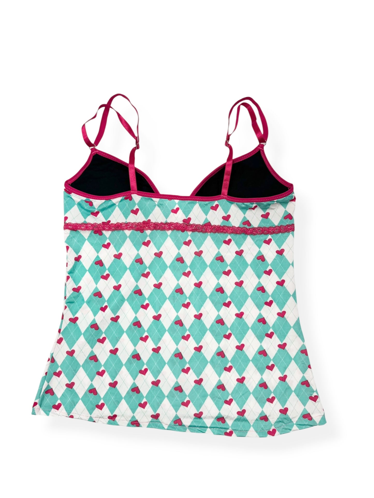 Heart Argyle Cami & Skirt Set ♡ XS/6