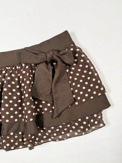 Polka Dot Micro Skirt