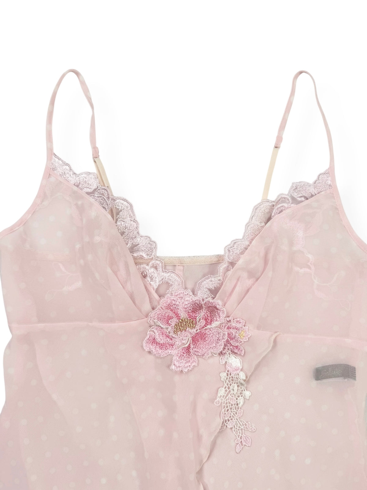 Pink Polka Flower Cami ♡ S