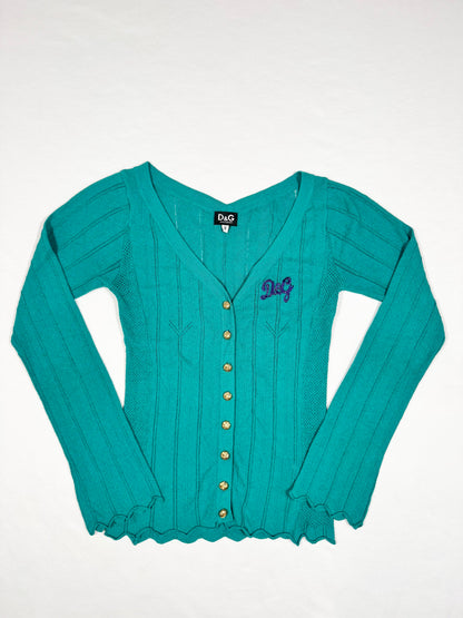 D&G Turquoise Tank & Cardigan ♡ Size S