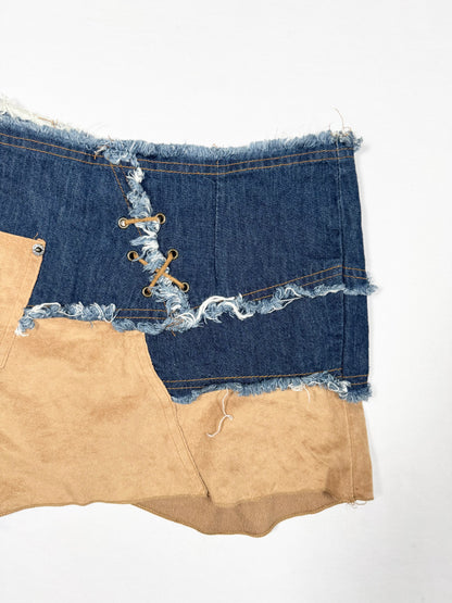 Pretty Soul Suede Denim Skirt ♡ Size XS