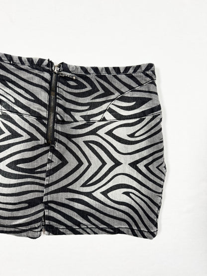 Zebra Mini Skirt ♡ Size S
