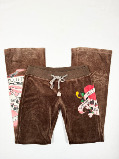 Brown Ed Hardy Tracksuit