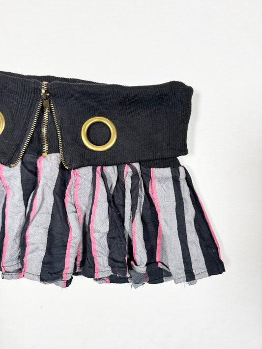 Gyaru O Ring Fold Over Mini Skirt ♡ Size S/M