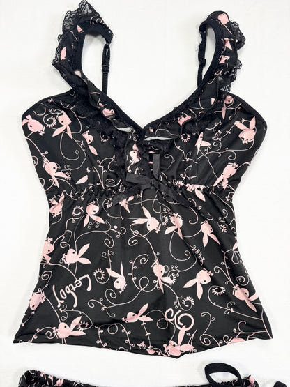 Playboy Cami & Skirt Set ♡ S