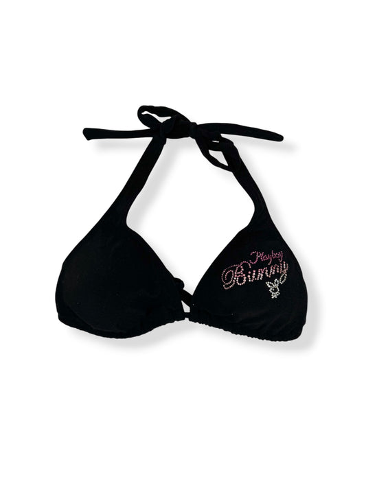 Playboy Black Towelling Bikini Top ♡ XS-M